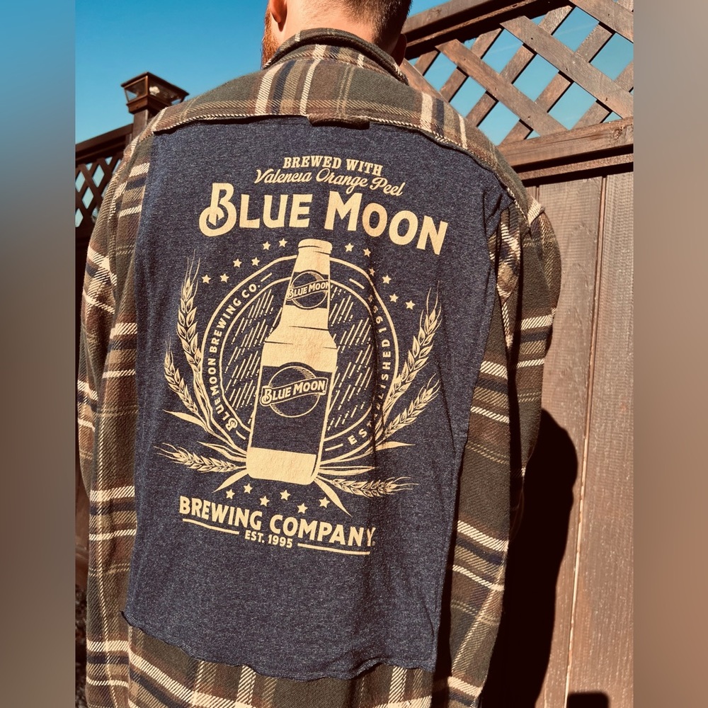 Blue Moon Upcylcled Flannel